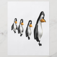 Momma Penguin Personalized Flyer