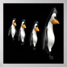 Momma Penguin Print