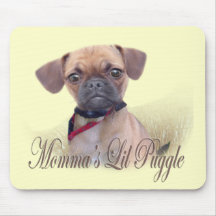 Momma's Lil Puggle Mousepads