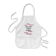 MOMMIES, SWEAR, WORDS, baby bib Apron