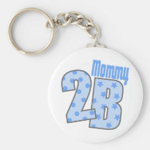 Mommy 2 B (Blue) Key Chains
