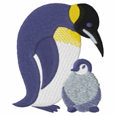 Mommy and Baby Penguin Polo Shirt by silly_strings