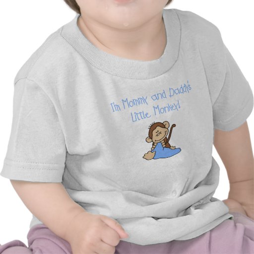 Mommy and Daddy's Boy Monkey T-shirts
