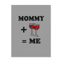 Mommy and wine equals me baby t-shirt