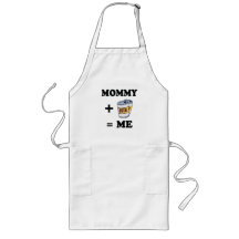 Mommy + beer = me baby t-shirt apron