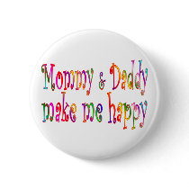 Mommy & Daddy Pinback Buttons