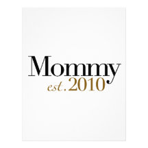 Mommy Est 2010 Letterhead Design
