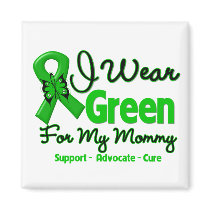 Mommy - Green  Awareness Ribbon Magnet