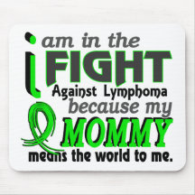 Mommy Means The World To Me Lymphoma Mousepads