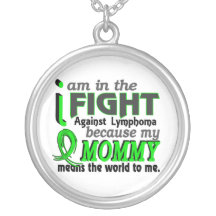 Mommy Means The World To Me Lymphoma Pendants