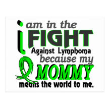 Mommy Means The World To Me Lymphoma Postcard