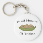 Mommy Of Triplets Keychains