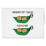 Mommy of Twin Again Pod Greeting Cards