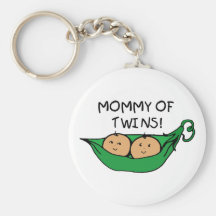 Mommy of Twin Pod Keychains