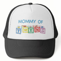 Mommy of Twins Blocks Mesh Hat