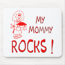 Mommy Rocks ! (red) Mouse Pad