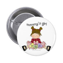 ♥ mommy's girl ♥ girly giggles pinback buttons