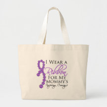 Mommy's Inspiring Courage - Pancreatic Cancer Canvas Bags