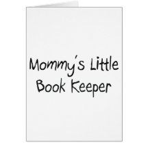 Mommys Little Book Keeper Greeting Cards
