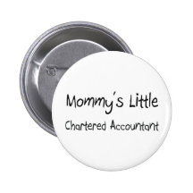 Mommys Little Chartered Accountant Button