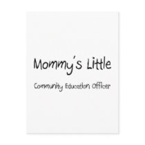 Mommys Little Community Education Officer Postcard