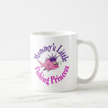 Mommy's Little Fishing Princess Mugs