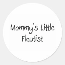 Mommys Little Flautist Sticker