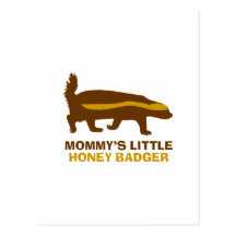 Mommy's Little Honey Badger Postcards