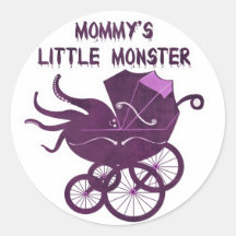Mommy's Little Monster. Sticker