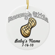 Mommy's Little Peanut - Your Name Christmas Ornaments
