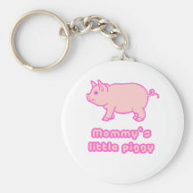 mommy's little piggy keychain
