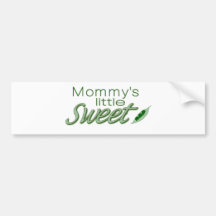 Mommy's little sweet pea bumper stickers