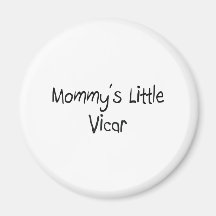 Mommys Little Vicar Refrigerator Magnet