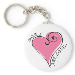 Mom's Are Love Keychain