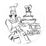 Mom's Bakery stickers