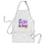 Moms Diner and Taxi Service Funny Saying Apron