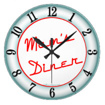 Moms Diner Retro Kitchen Wall Clock wall clocks