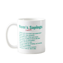 Mom's favourite sayings on gifts for her. mugs
