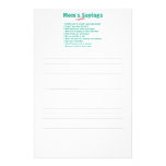 Mom's favourite sayings on gifts for her. customized stationery