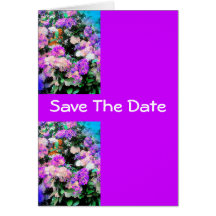 Mom's Flower Garden Save The Date Greeting Card