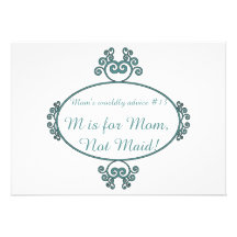 Mom's funny advice t-shirts and gifts for mom personalized announcement