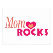 Moms Heart Rocks Postcards
