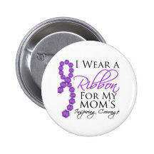 Mom's Inspiring Courage - Pancreatic Cancer Pin