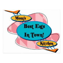 Moms Kitchen Postcard