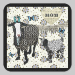 Mom's Love Junebug & Fainting Goat Baby Sticker stickers