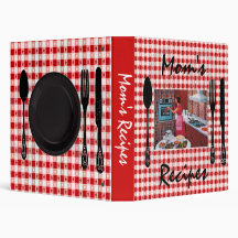 Mom's Recipe Binder, Retro Design