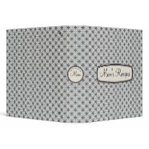 Mom's Recipe Book for Generations, Grey Lattice