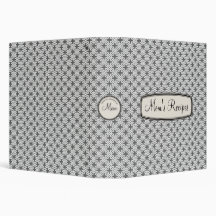 Mom's Recipe Book for Generations, Grey Lattice Binders
