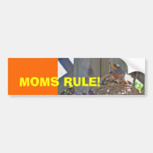 Moms Rule! Bumper Sticker