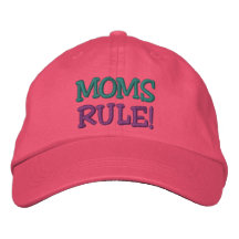Moms RULE! Embroidered Hat